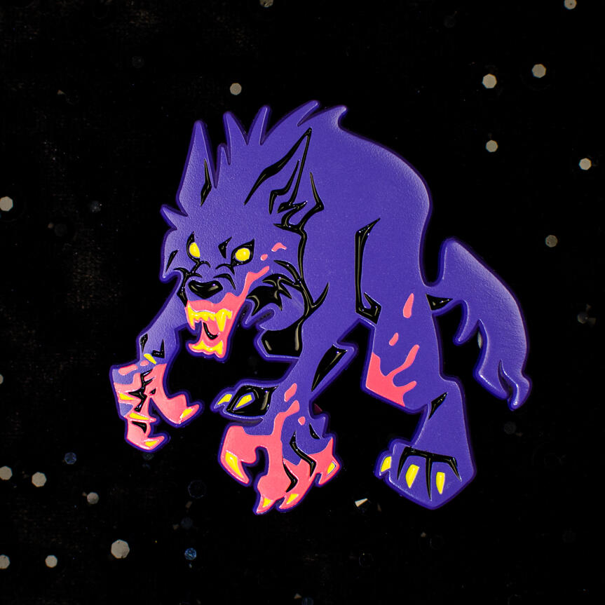 The Beast of Bray Road werewolf enamel pin by Versiris