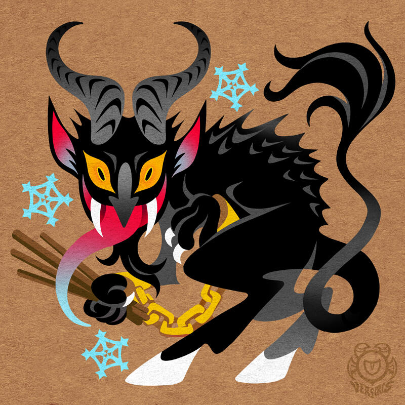 Krampus art by Versiris